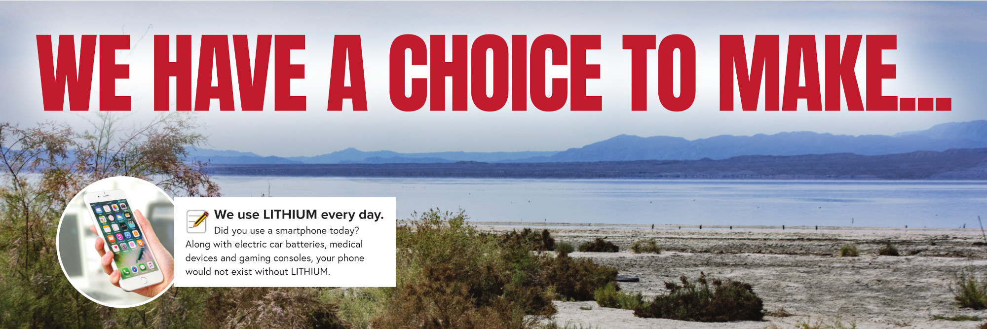 We have a choice to make
