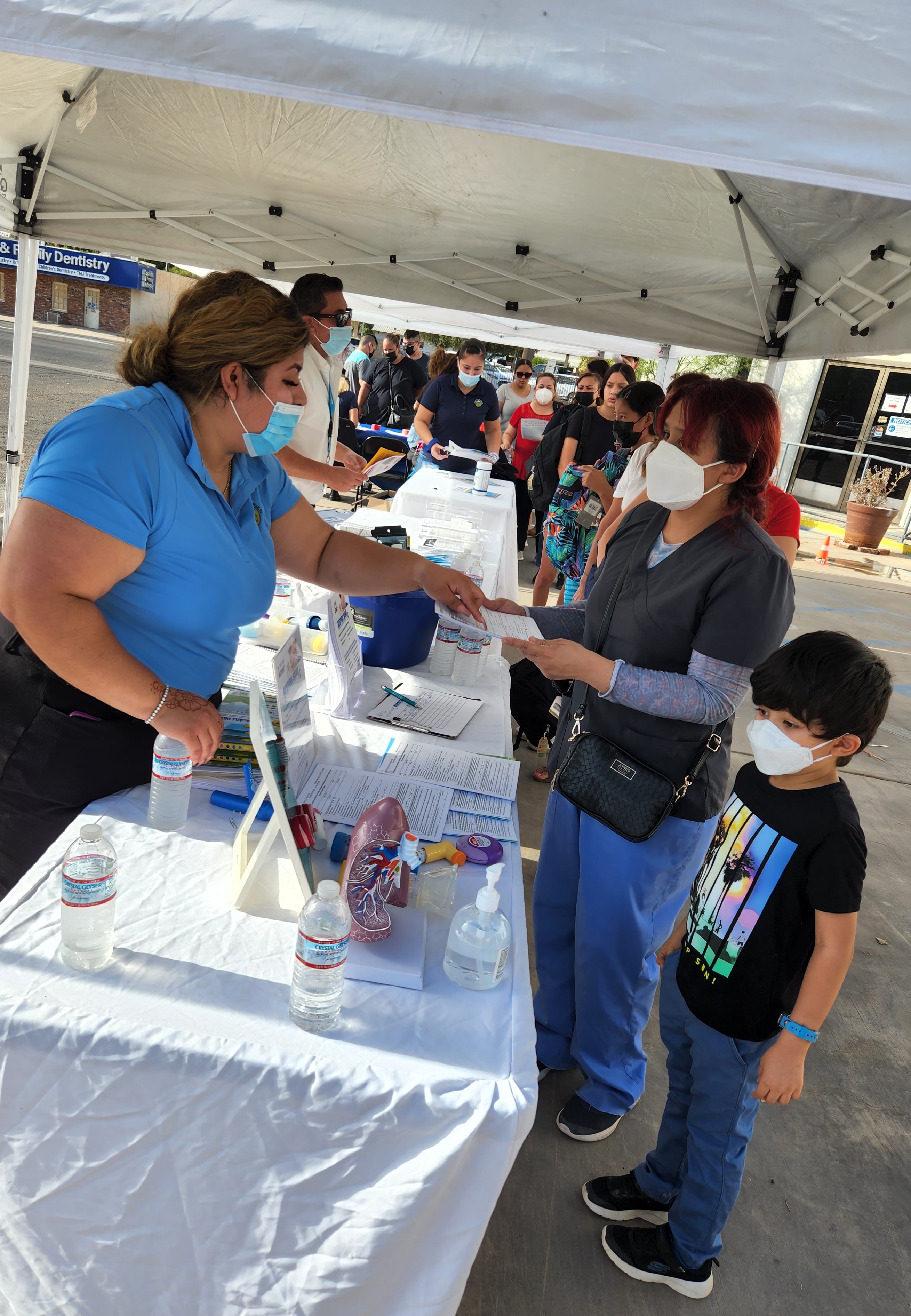 Isamay at an outreach event